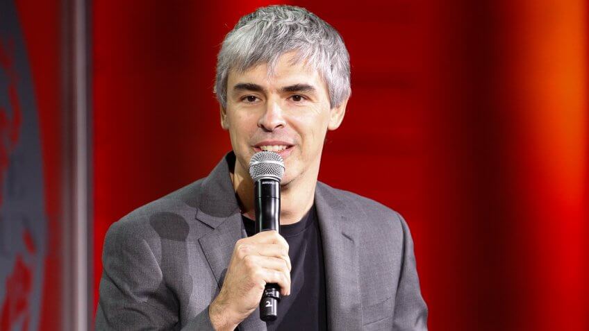 SAN FRANCISCO, CA - NOVEMBER 02: Larry Page speaks during the Fortune Global Forum at the Legion Of Honor on November 2, 2015 in San Francisco, California.