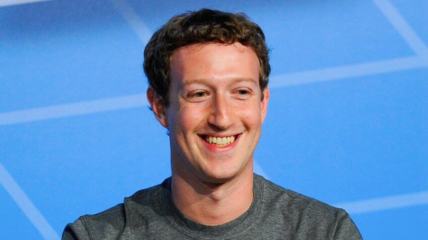 BARCELONA, SPAIN - FEBRUARY 24: Co-Founder, Chairman and CEO of Facebook Mark Zuckerberg speaks during his keynote conference as part of the first day of the Mobile World Congress 2014 at the Fira Gran Via complex on February 24, 2014 in Barcelona, Spain.