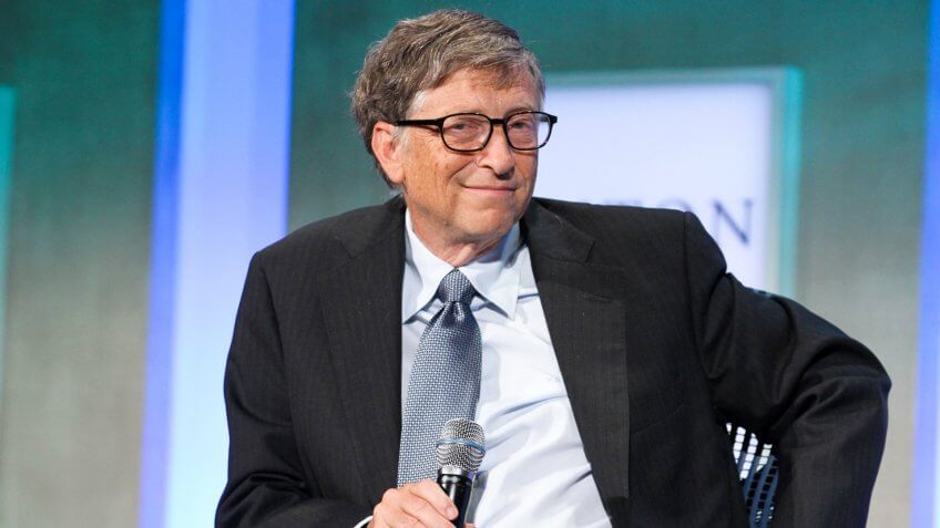 NEW YORK - SEPTEMBER 24: Bill Gates attends the Clinton Global Initiative Annual Meeting at The Shertaon New York Hotel on September 24, 2013 in New York City.