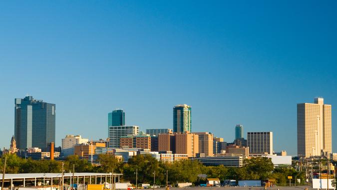 9. Area Code 817 -- Greater Fort Worth, Texas Fort Worth Downtown skyline view