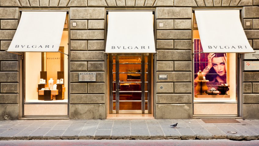 Florence, italy - October 11, 2011: Bulgari Store in Florence.