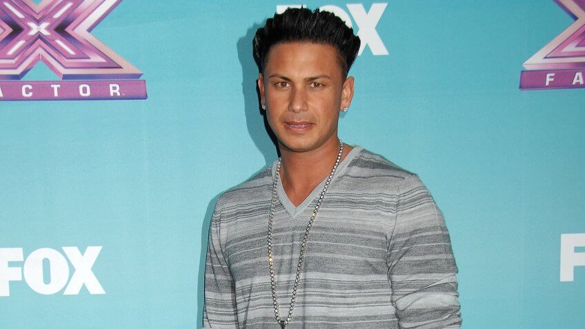 LOS ANGELES - DEC 19 - Paul "Pauly D" DelVecchio arrives at the X Factor 2012 Season Finale Day 1 on December 19, 2012 in Los Angeles, CA.