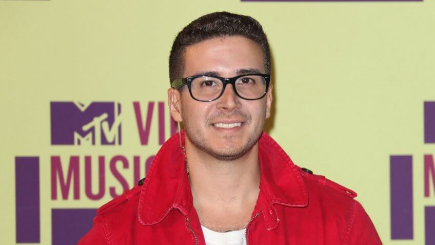 Hollywood, CA, USA, September 6, 2012; Vinny Guadagnino poses backstage to the 2012 MTV Video Music Awards at Staples Center.