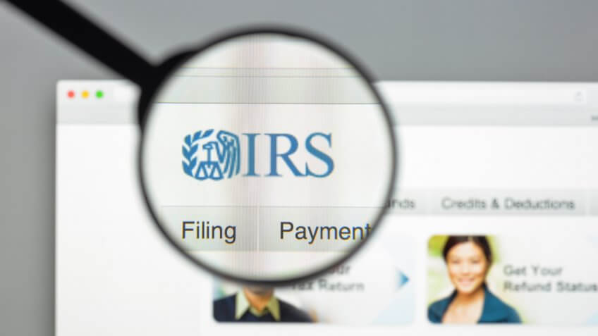 Milan, Italy - August 10, 2017: IRS website homepage.