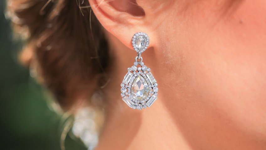 diamond, earrings, jewelry