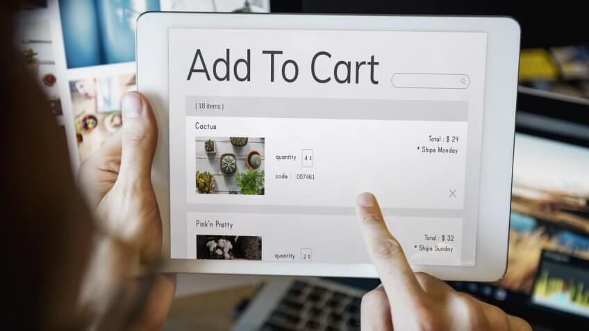 ecommerce, online shopping, shopping cart