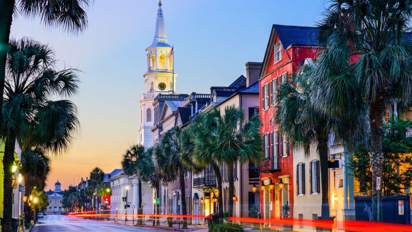 Charleston, South Carolina at sunset