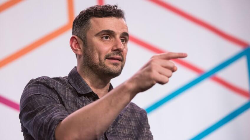 Jeremy Smerd, Executive Editor of CrainÃs New York Business hosts Gary Vaynerchuk, CEO at VaynerMedia for Too Good To Fail at Internet Week HQ on Day 2 of Internet Week 2015 in New York May 19, 2015.