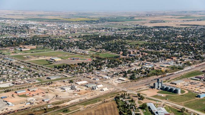 Aerial Photos of Dickinson ND.