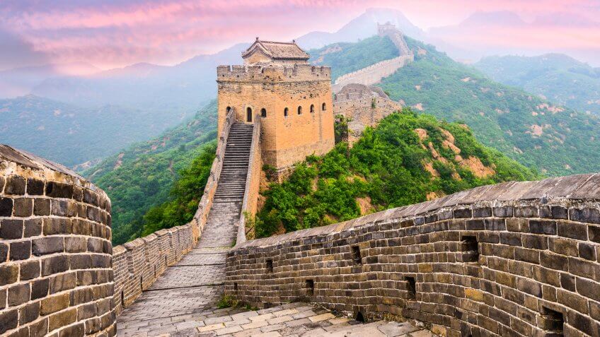 Great Wall of China at the Jinshanling section.