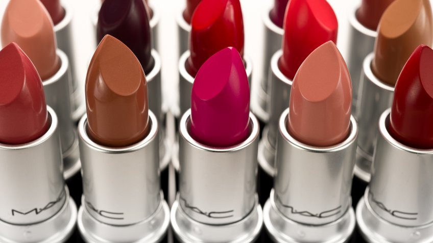"Yellowknife, Canada - February 16, 2012: MAC lipsticks in various colours.