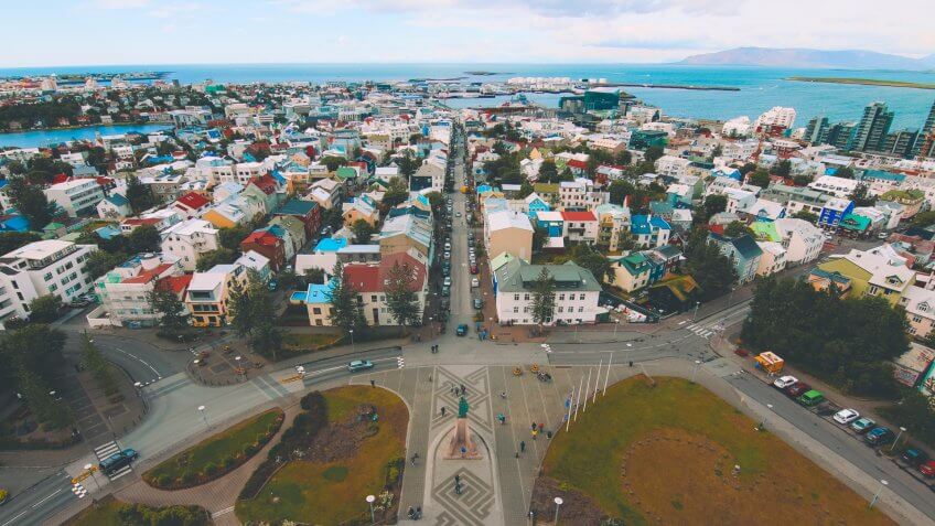 Iceland, Reykjavik, Travel, buildings, city