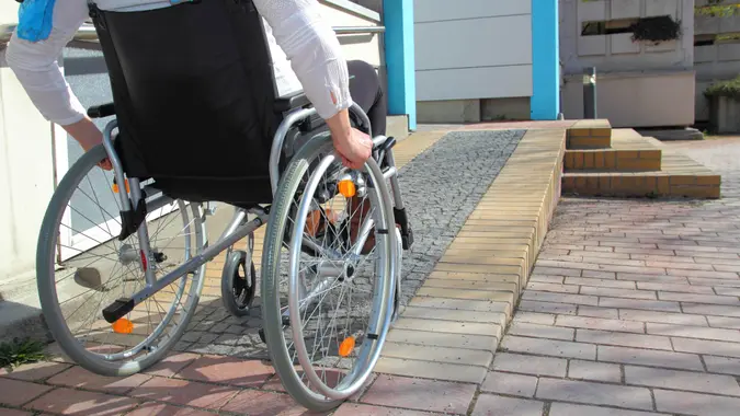disabled person in wheelchair