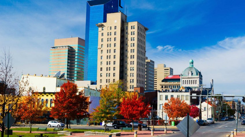 Lexington - Kentucky, Kentucky, Urban Skyline, Autumn, City.