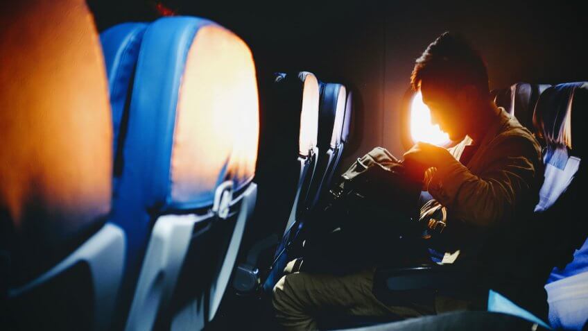 Travel, airplane, cabin, passenger, traveler