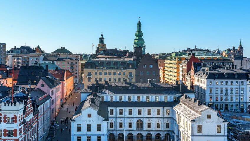 Architecture, Stockholm, Sweden, Travel, buildings, city