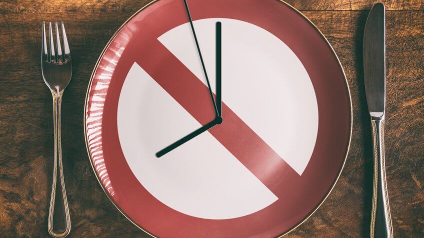 Intermittent Fasting, diet, fasting, no food, plate, utensils