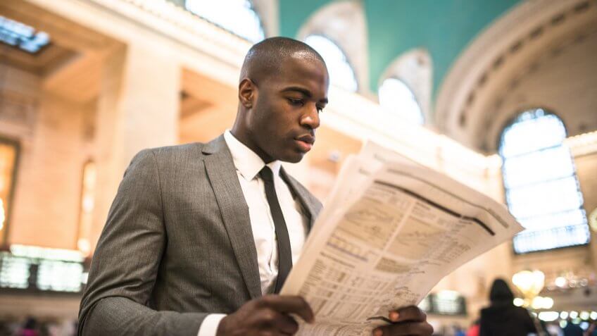 business man portrait in nyc.