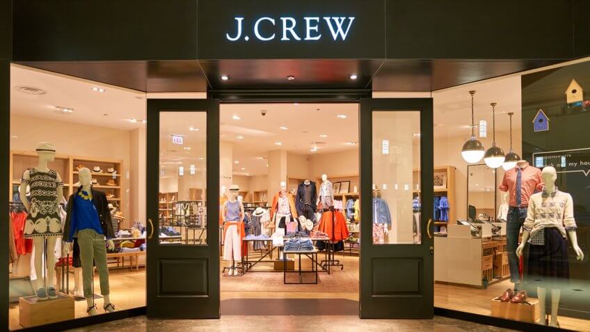 J. Crew store in shopping mall