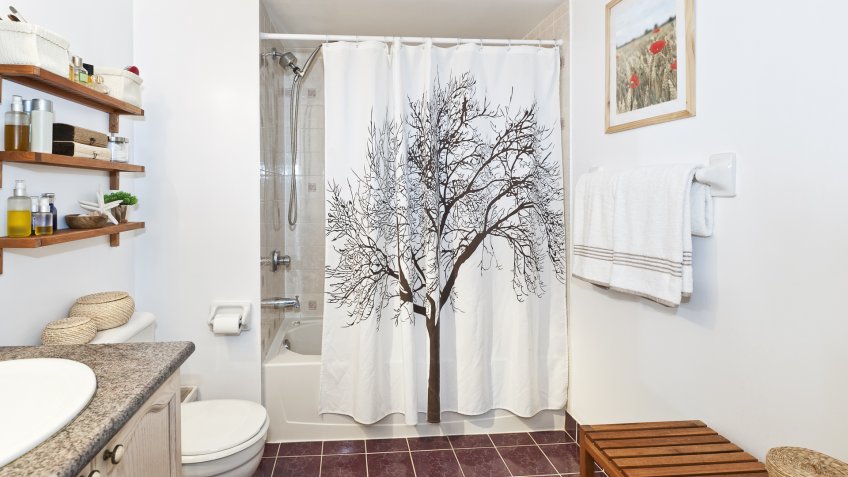 shower curtain bathroom