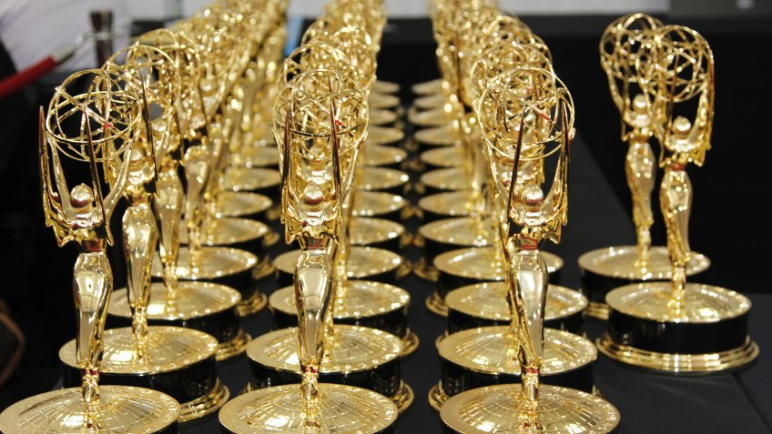 Emmy statue at the 64th Primetime Emmy Awards held at Nokia Theater