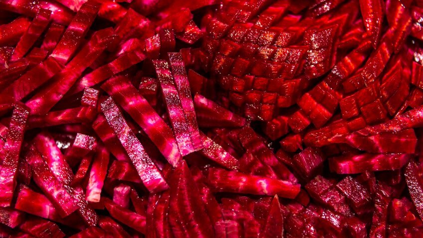 red beets, sliced beets