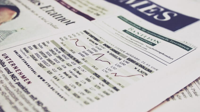 Newspaper, stocks