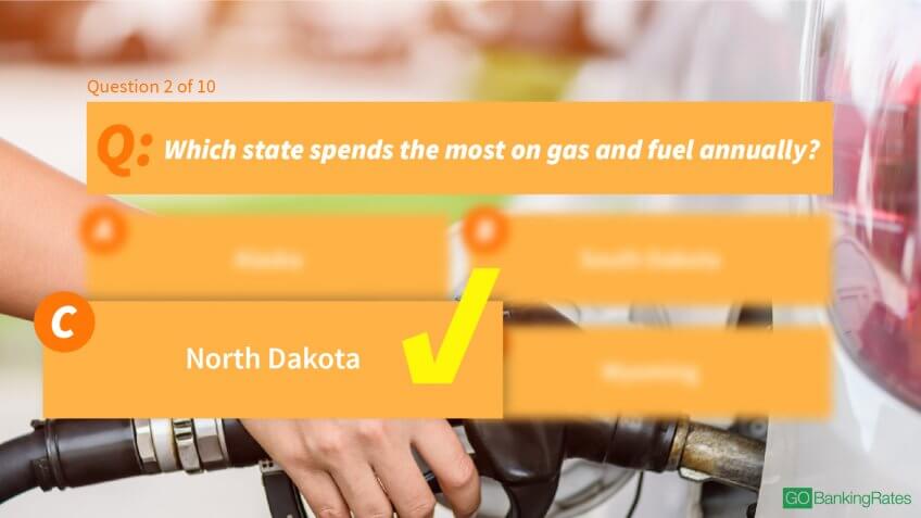 Answer: c) North Dakota