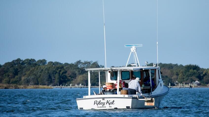 Business, Chesapeake Bay Program, Choptank River, Environment, Geography, Harris Creek, Maryland, States, Talbot County, Tilghman Island, Water Bodies, crabbing, fisheries, places, waterman, watermen