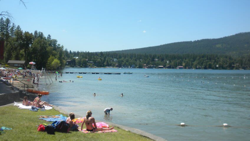 10914, 4th of July, Cities, Horizontal, Lake, Montana, Whitefish, america