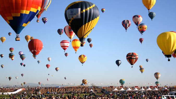 Albuquerque, Albuquerque International Balloon Fiesta, New Mexico, Travel, hot air balloons