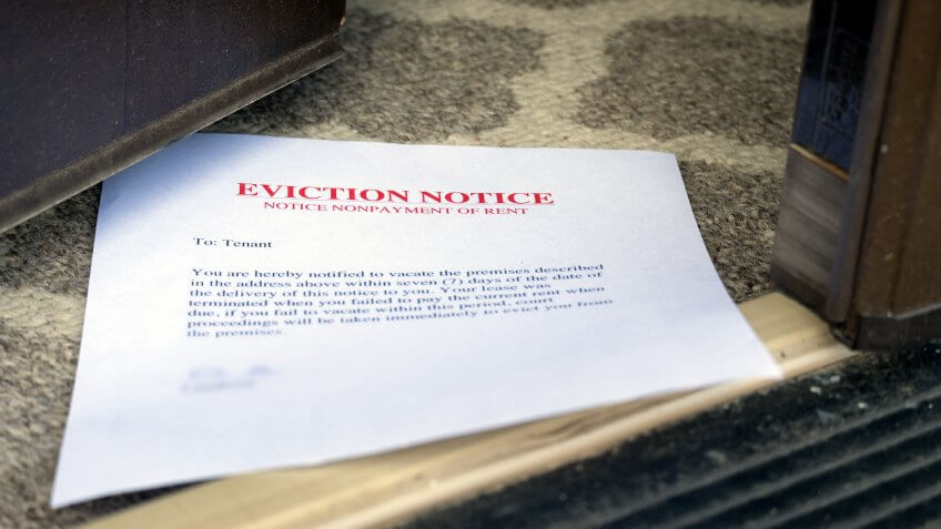 eviction-notice-on-floor-slipped-under
