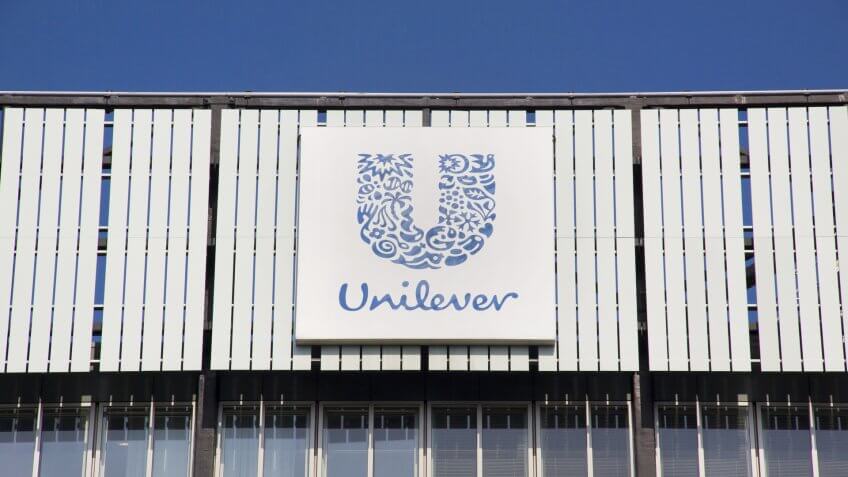 Rotterdam , Netherlands-august 13, 2015: Unilever is a multinational company in the field of food, personal care and cleaning products.