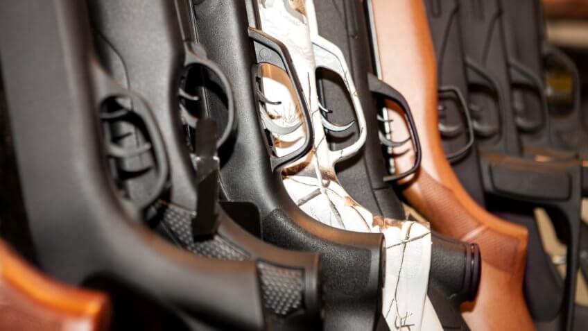 guns-arsenal-collection-closeup-their-grips