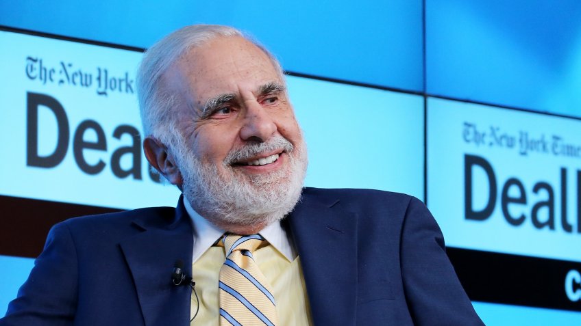NEW YORK, NY - NOVEMBER 03: Chairman of Icahn Enterprises Carl Icahn participates in a panel discussion at the New York Times 2015 DealBook Conference at the Whitney Museum of American Art on November 3, 2015 in New York City.