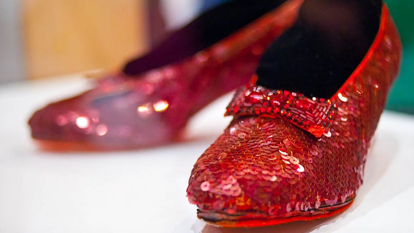 Wizard of Oz, ruby red slippers