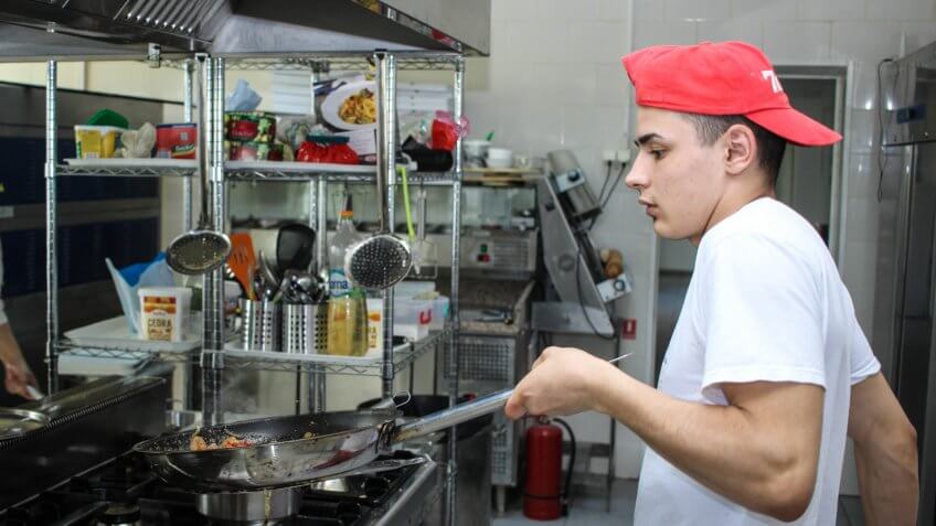 fry cook, kitchen, minimum wage