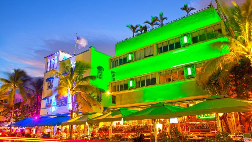 Cities, Florida, Miami, downtown, hotels