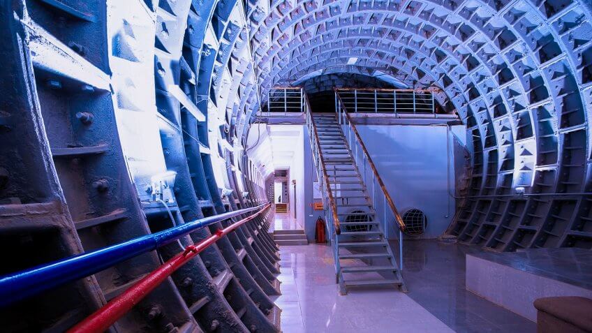 Atomic refuge in Moscow (Russia).