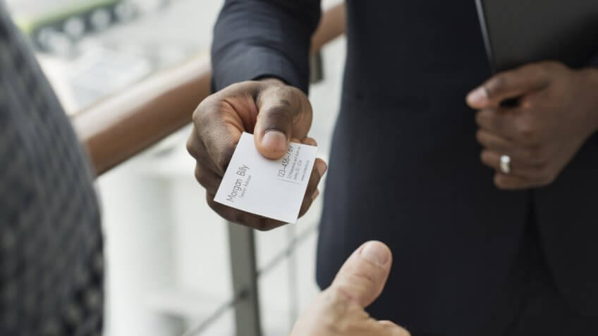 business card, networking