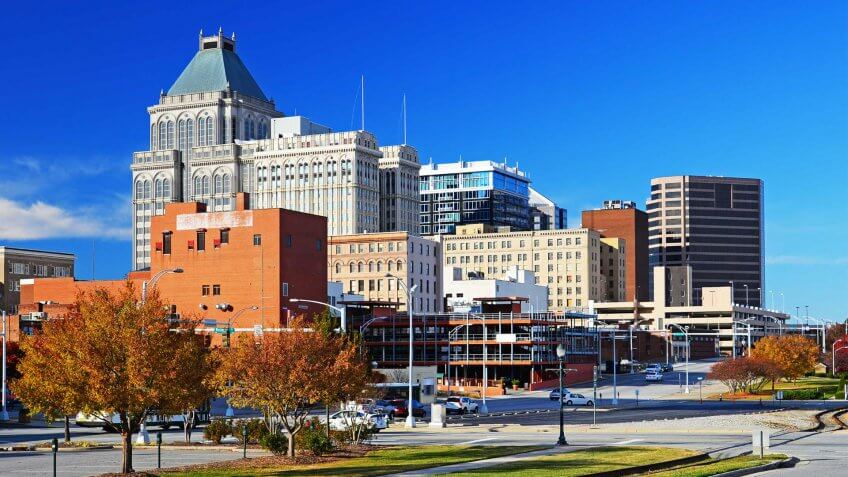 Greensboro - North Carolina, North Carolina - US State, Urban Skyline, City, Cityscape.