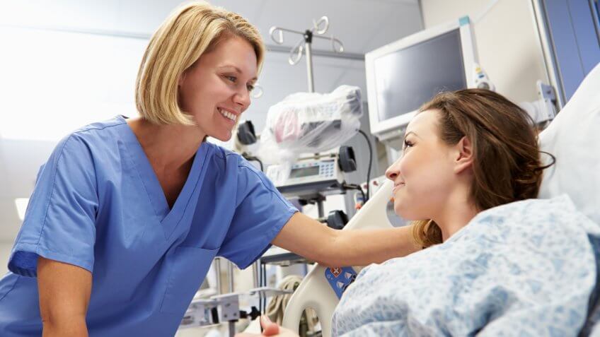 Patient Talking To Nurse