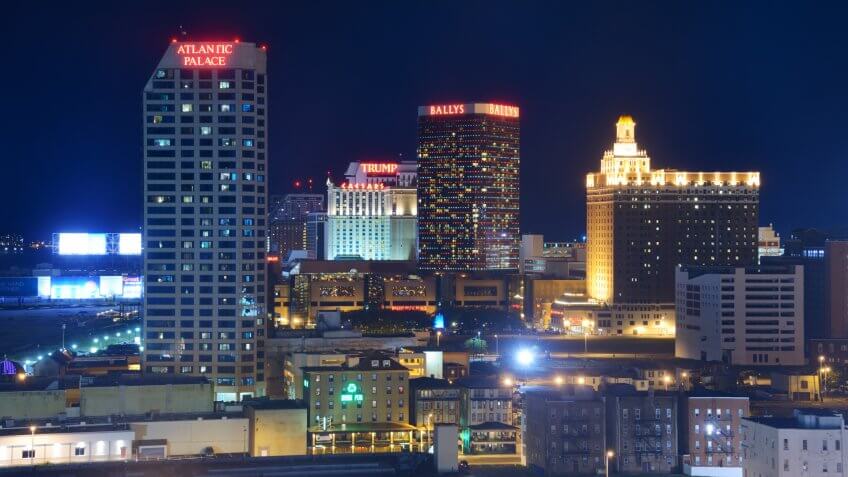 Cities, New Jersey, downtown, hotels