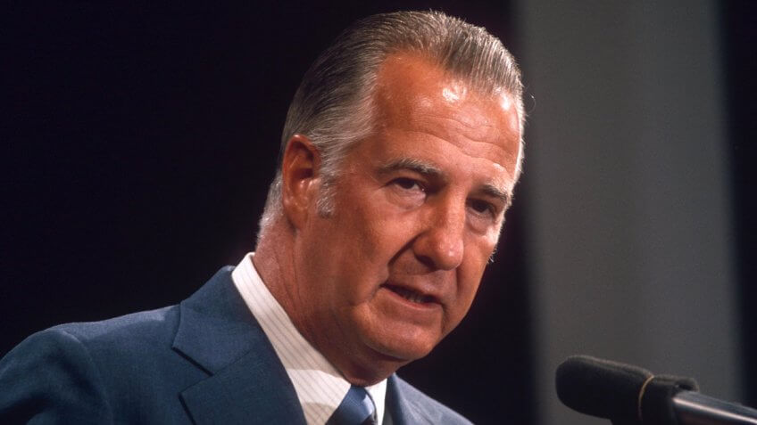 Mandatory Credit: Photo by Globe Photos Inc/REX/Shutterstock (46583a)SPIRO AGNEWVARIOUS - 1973.