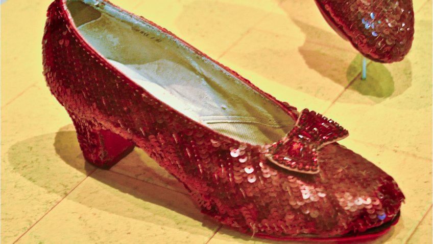 Wizard of Oz, ruby red slippers