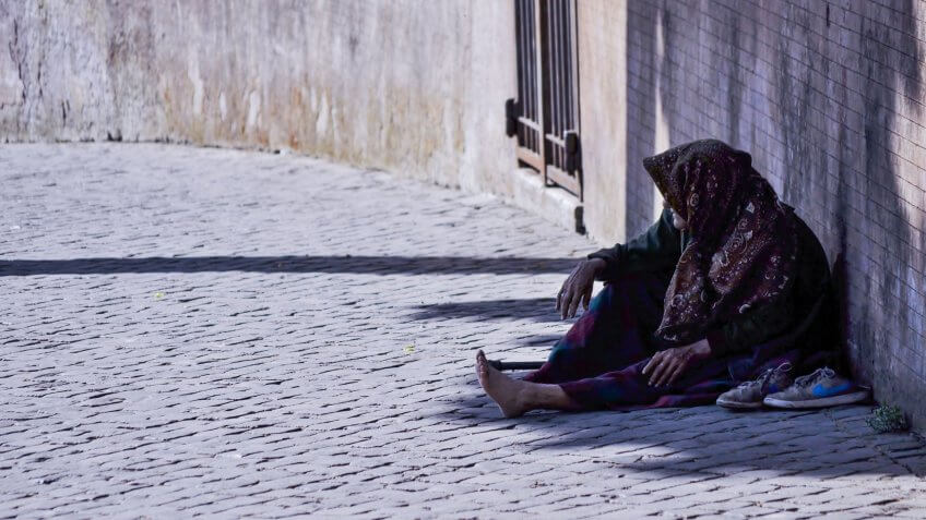 homeless, impoverished, poor