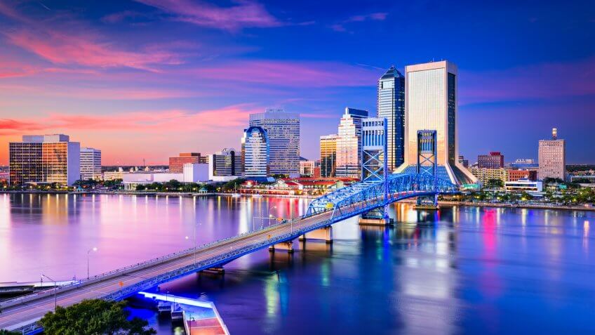 Jacksonville, Florida, USA Skyline.