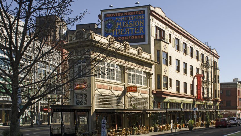 Cities, Oregon, downtown, hotels