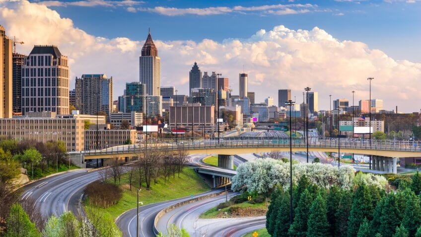 Atlanta, Georgia, USA downtown skyline.