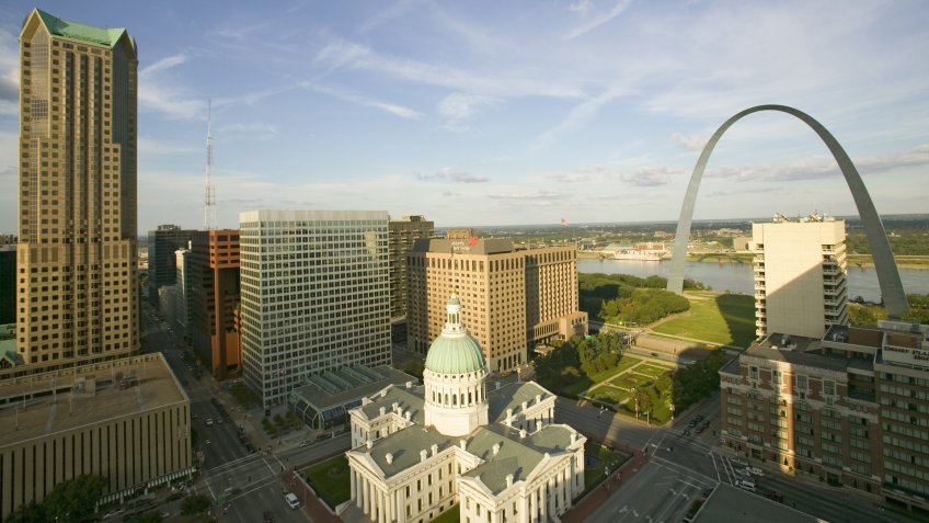 Cities, Missouri, downtown, hotels